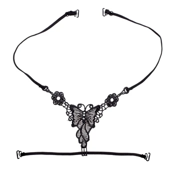 

Stretchy Black Butterfly Cross Back Bra Shoulder Strap
