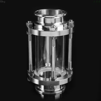

2" Pipe Flow Sanitary Sight Glass Tri Clamp Type Fitting Ferrule OD 64mm newest