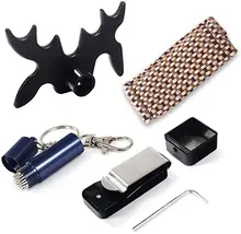 Cuesoul bilhar kit acessório ferramentas de bilhar cabeça de ponte, suporte giz cue, cue toalha limpa, dica dica ferramenta