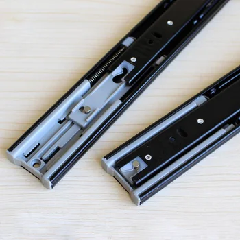 

2 Pcs Ball Bearing Side Mount Drawer Slides Mute Soft Close Rail Rack Hardware B88