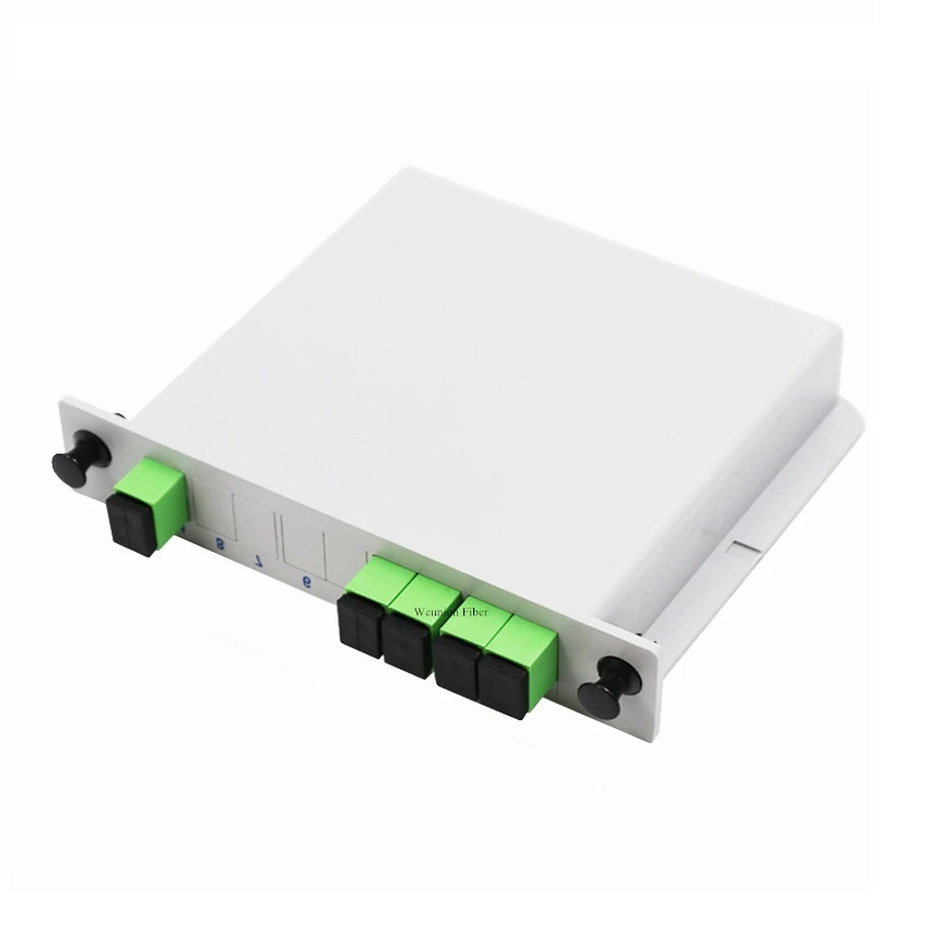 2 шт. FTTH 1*4 LGX модульный PLC сплиттер с синхронная передача волокна адаптеры одиночный режим коробки LGX PLC волоконно-оптический разветвитель