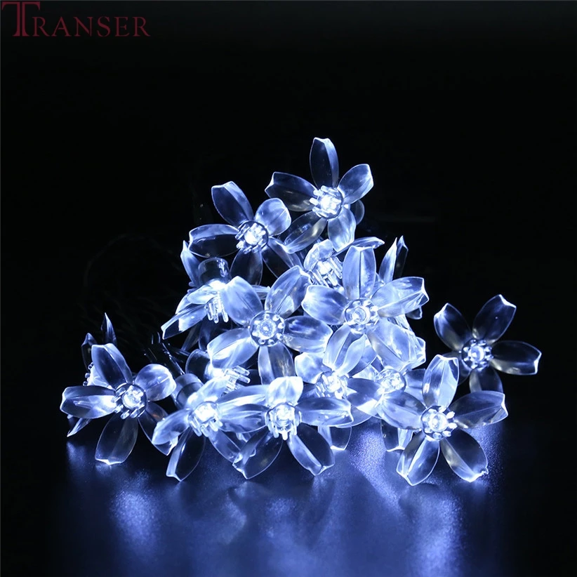 

16ft Solar Powered Flowers LED Light Strings Fairy Garden Flashing Lighting String Lamp Lantern for Home Lawn Wedding Decor 907