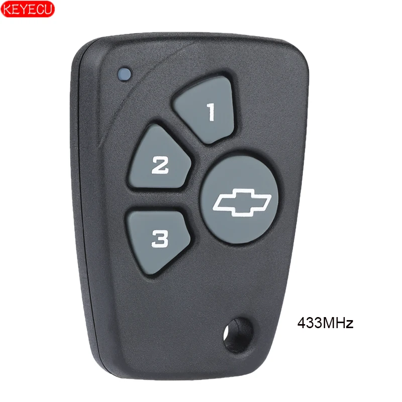 

KEYECU Remote Control Key 3+1 Button 433MHz Fob Replacement for Chevrolet SPEEDPARK