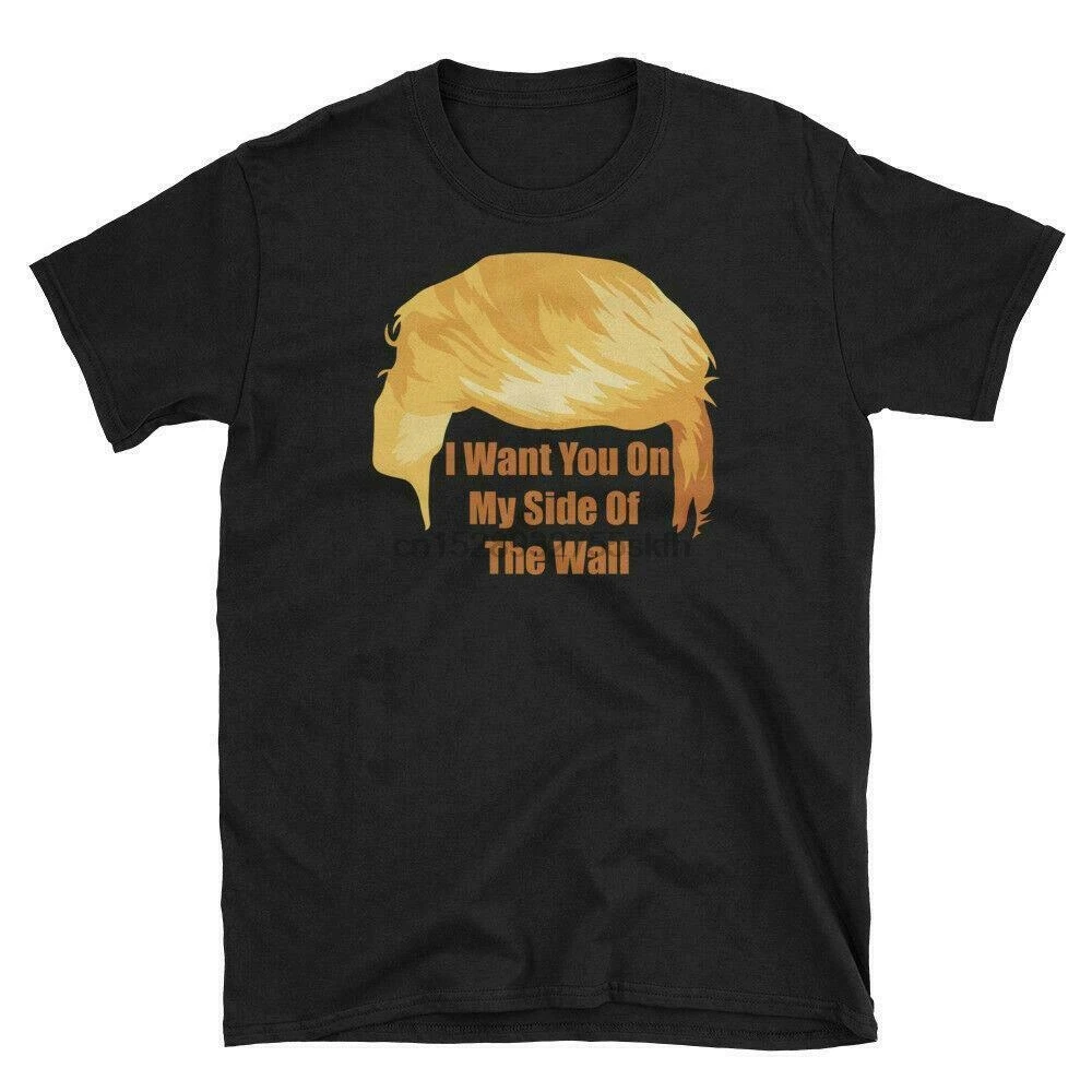 Новая футболка с надписью I WANT YOU ON MY SIDE OF THE WALL Дональд Трамп 2020 размер