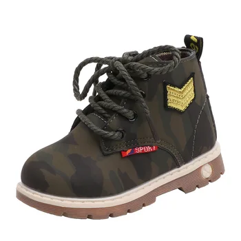 

NEW 2019 Boys Leather Boots Boys Shoes Spring Autumn PU Leather Children Boots Fashion Toddler Kids Boots Warm Winter Boots