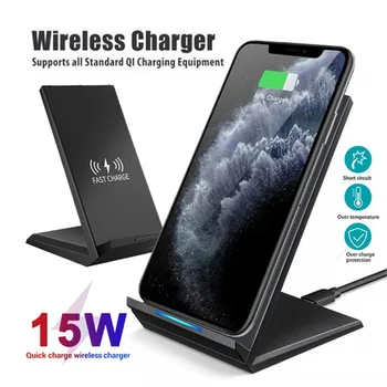 

for Yotaphone 2 Qi Wireless Charger 15W Fast Charging Stand Dock For Oukitel U23 WP1 smartisan nut r1 Wireless Phone Charger