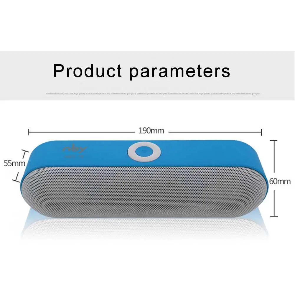 NBY-18 Bluetooth Audio Music Player Wireless Stereo Speaker Portable Mini Sports Speaker Subwoofer With Boombox For Home Outdoor