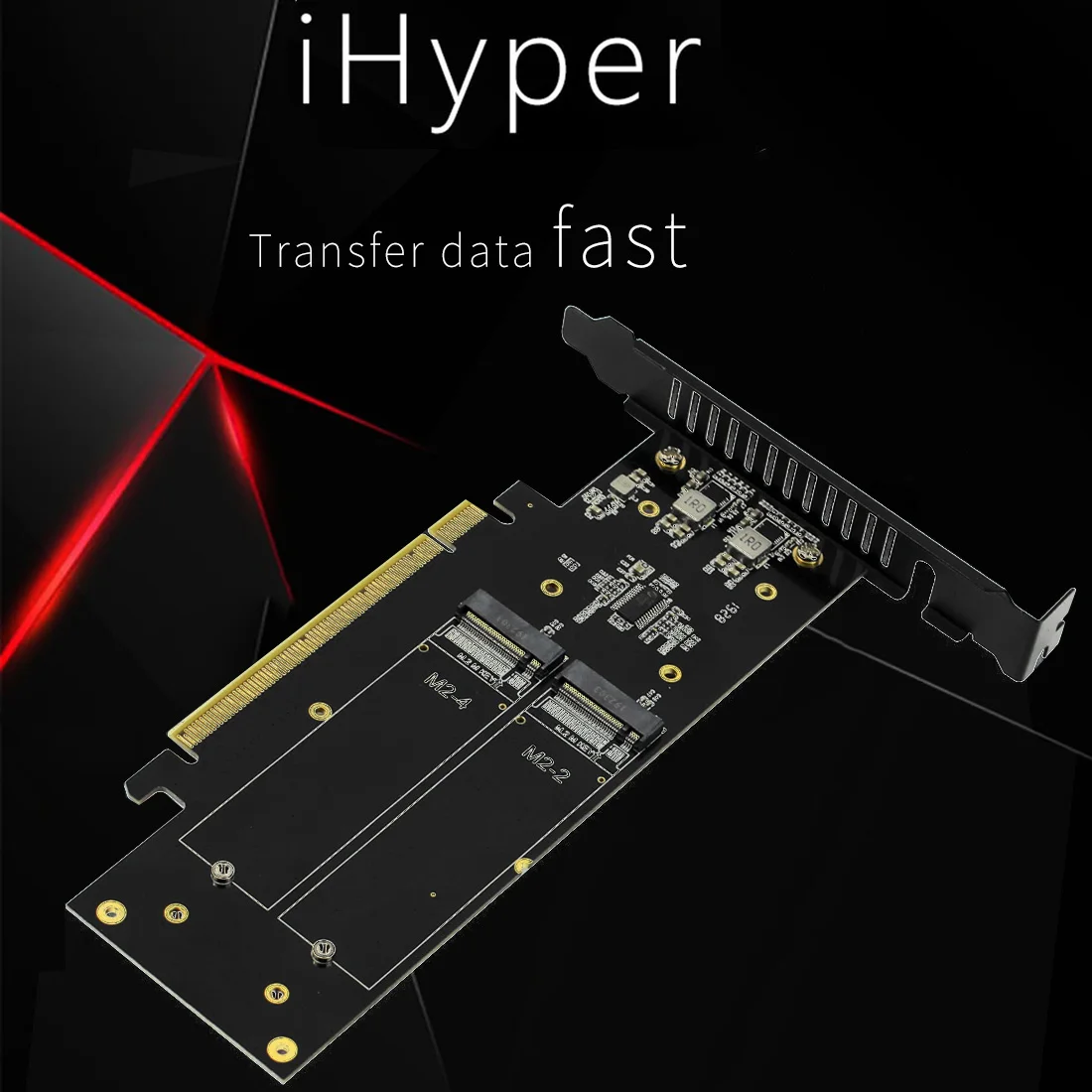 JEYI iHyper m.2 X16 до 4X NVME PCIE3.0 GEN3 X16 до 4* NVME RAID карта PCI-E VROC RAID Hyper M.2X16 M2X16 4X X4 NVME* 4 RAID