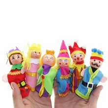 6 шт. пальчиковые игрушки Ручные куклы Рождественский подарок относится к случайным игрушкам для детей brinquedo детские развивающие игрушки
