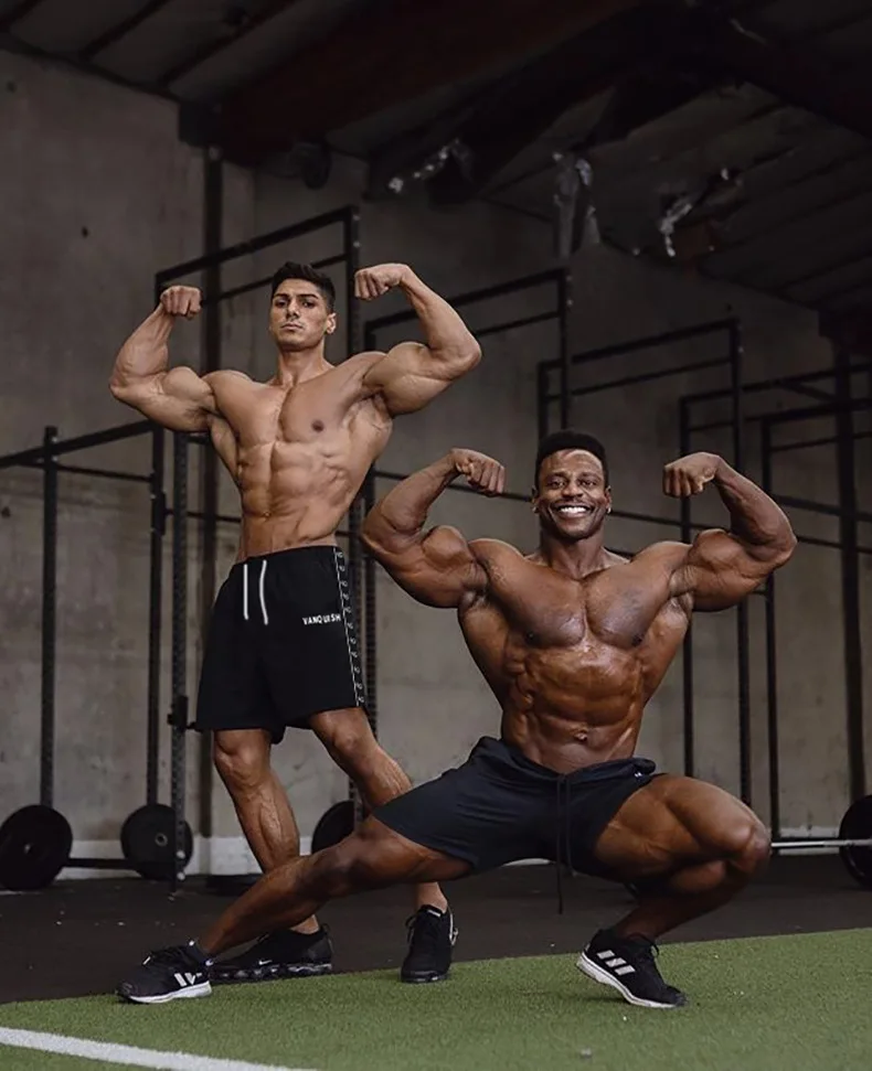 Мужские хлопковые шорты для спортзала, фитнеса, бега, бега, занятий спортом, бодибилдинга, длиной до середины икры, тренировочные штаны, новинка, мужские шорты для тренировок