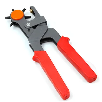 

6 Hole Multifunction Portable Leather Punch Pliers Hand Belt Hole Manual Holes Drilling Machine with Screwdriver