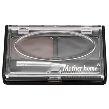 

Eyebrow Stencils & Multi Color For Waterproof Eyebrow Shaping Powder Eyeshadow - grey and black