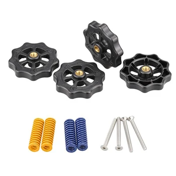 

1Set 3D Printer Parts Heated Bed Leveling Kit Nut+Springs+ Screw Heatbed Kit