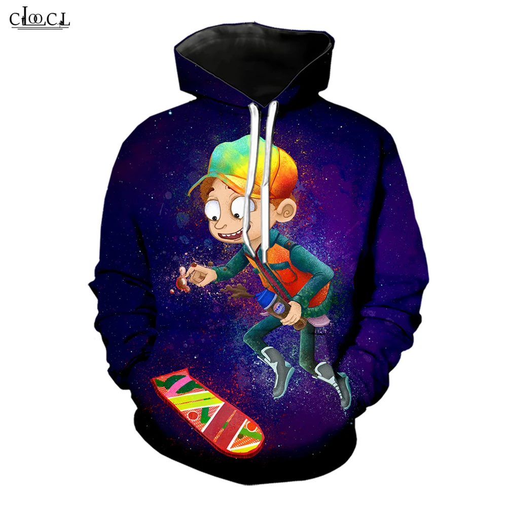 Hoodie 14 Женские и мужские толстовки с капюшоном с рисунком Рикки и Морти, толстовки с длинными рукавами и 3D принтом, повседневные пуловеры, уличная одежда для пар - Цвет: Hoodie 14