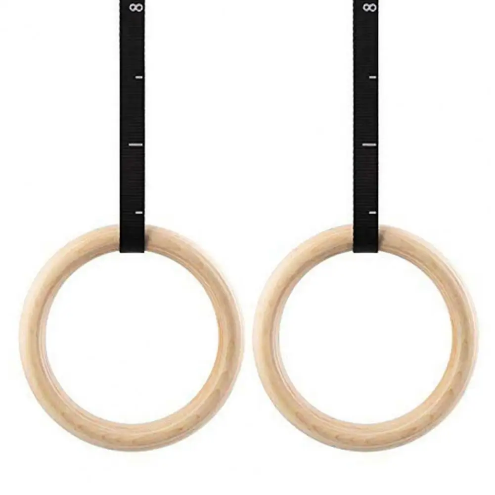 Universal Fitness Ring Safe Gymnastic Ring Smooth Practical Gymnastic Rings Wood gymnastic rings