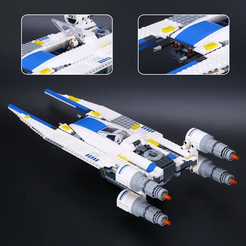 679pcs Star The Rebel U Wing Fighter Jets Wars Model Building Blocks Bricks Toys Kid Christmas 3