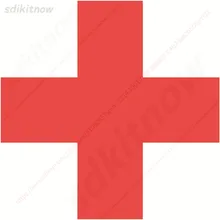 1pc red cross ambulance decal medical emergency help car stickers decal PVC waterproof universal for all cars custom wholesale