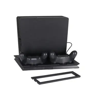 

Slim Vertical Stand for PS4 Dual Cooling Fan Controller Charging Dock Play Station 4 Games Accessories