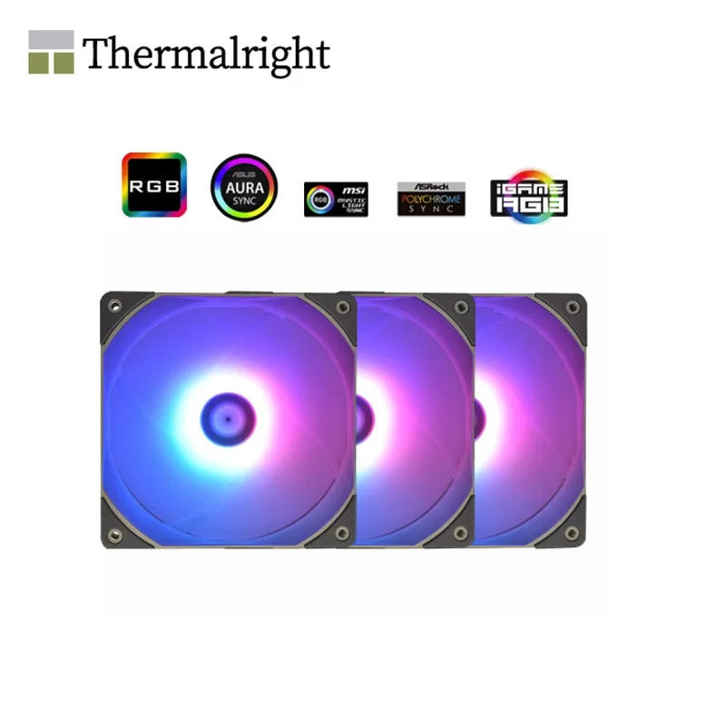 TL-C12R-S Thermalright 12 см обратный со свежим дизайном для вентилятор кабинета 5V 3PIN ARGB 4PIN PWM