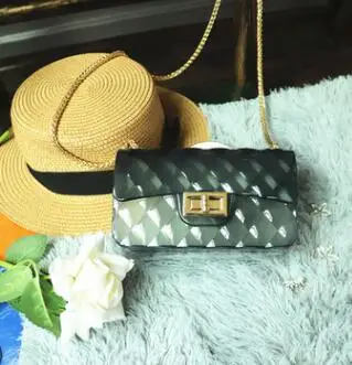 small black Роскошные Сумки Для женщин сумки новые модные мешочки для жевательного мармелада дамы через плечо сумки прозрачный сцепления - Цвет: small black
