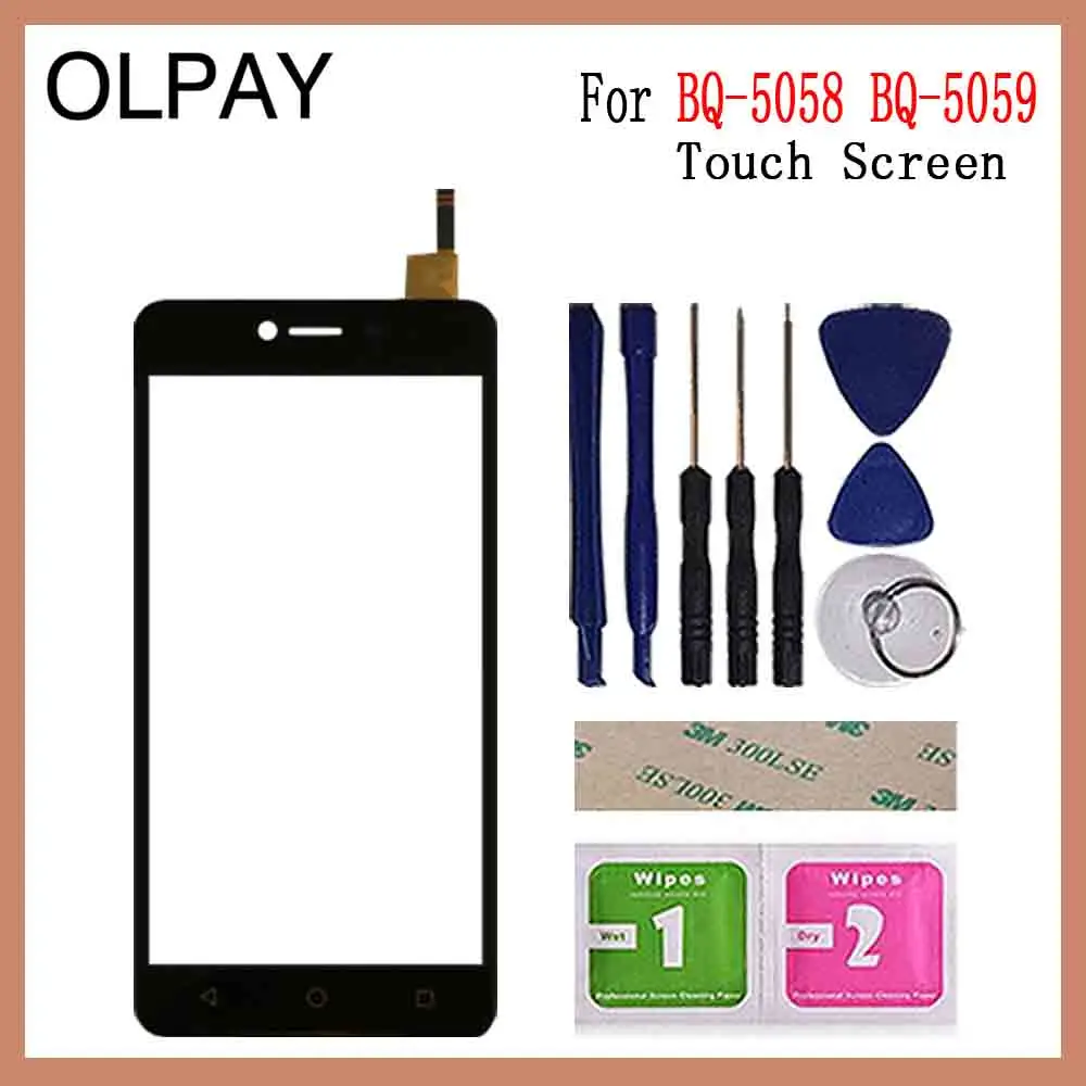 OLPAY 5,0 ''мобильный телефон для BQ-5059 BQ 5059 BQ5059 сенсорный экран дигитайзер Сенсорная панель Сенсорный экран сенсор переднее стекло