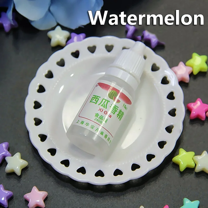 Watermelon flavor 10 мл DIY ароматизатор слизи Полимерная глина ароматизатор жидкая добавка клей для слизи амулеты фруктовый аромат ароматизаторы аксессуары амулеты игрушки подарок - Цвет: Watermelon flavor