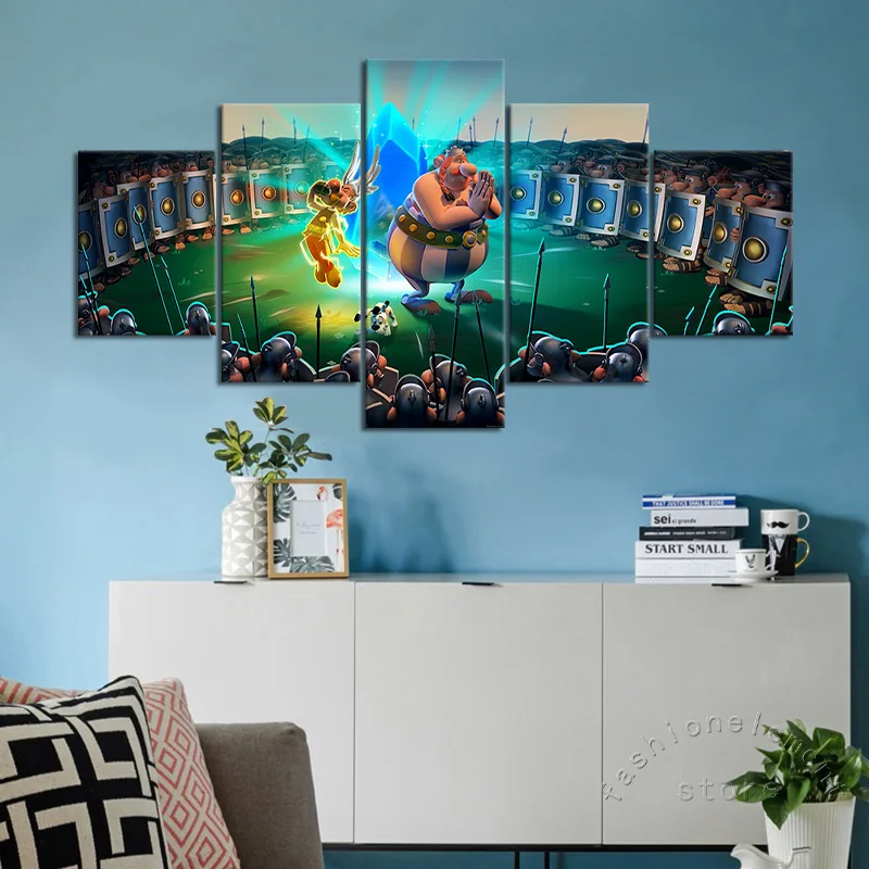 Unframed 5 шт. аксессуары для видеоигр Asterix Obelix XXL3 Кристалл Menhir HD художественный постер картина Наклейка для украшения дома