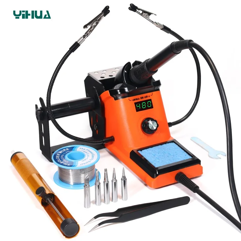 130W Soldering Iron 926LED-III Electric Soldering Iron Min SMD Station DIY Kit 2 Helping Hands