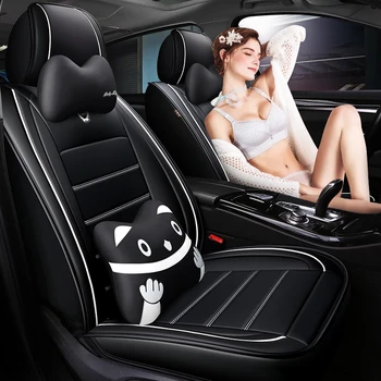 

Full Coverage Eco-leather auto seats covers PU Leather Car Seat Covers for audi a8 audi q3 auv q5 suv q7 q8 quattro