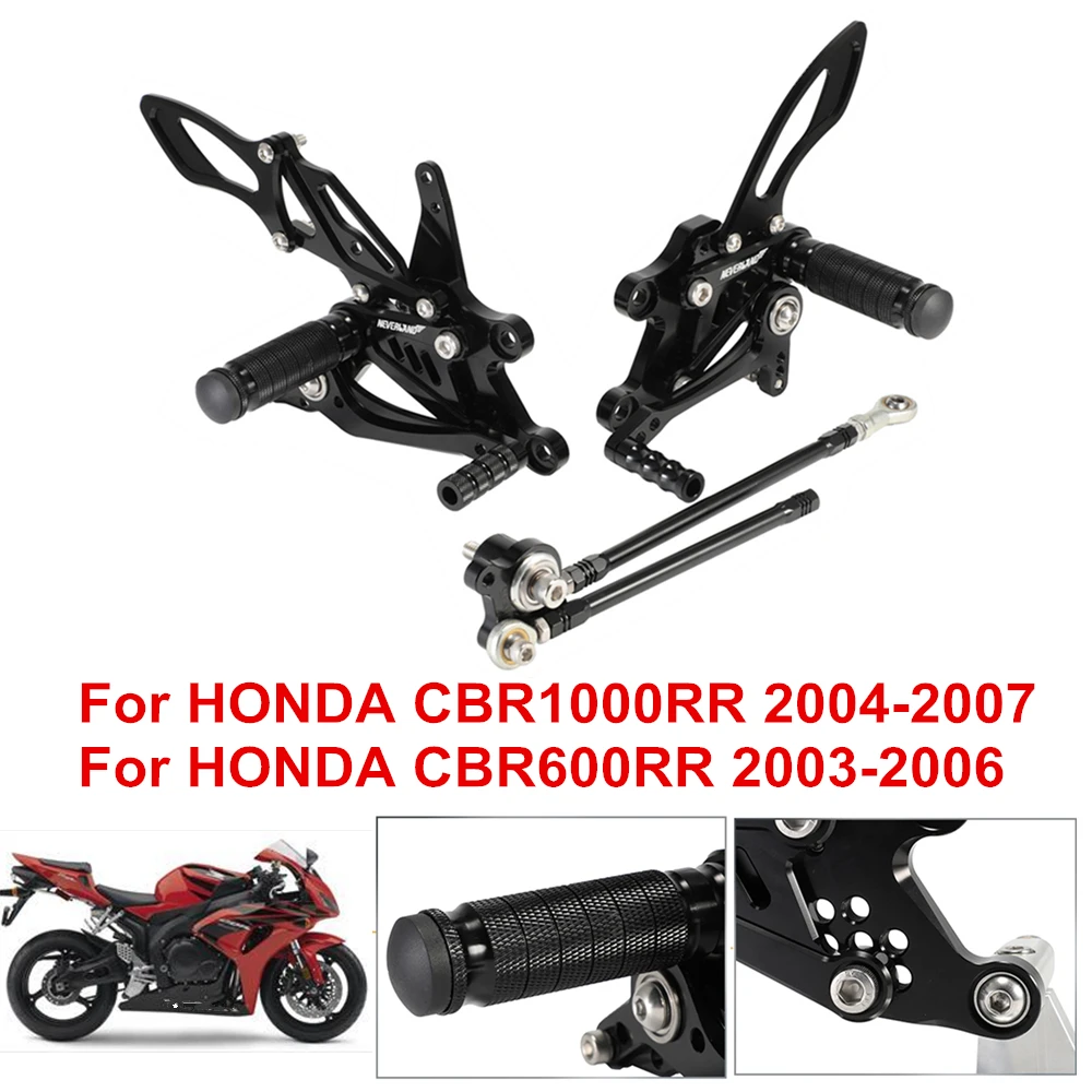 Подножки для мотоцикла с ЧПУ ножной педаль задняя Honda CBR600RR 2003 2004 2005 2006 CBR 600 RR CBR600