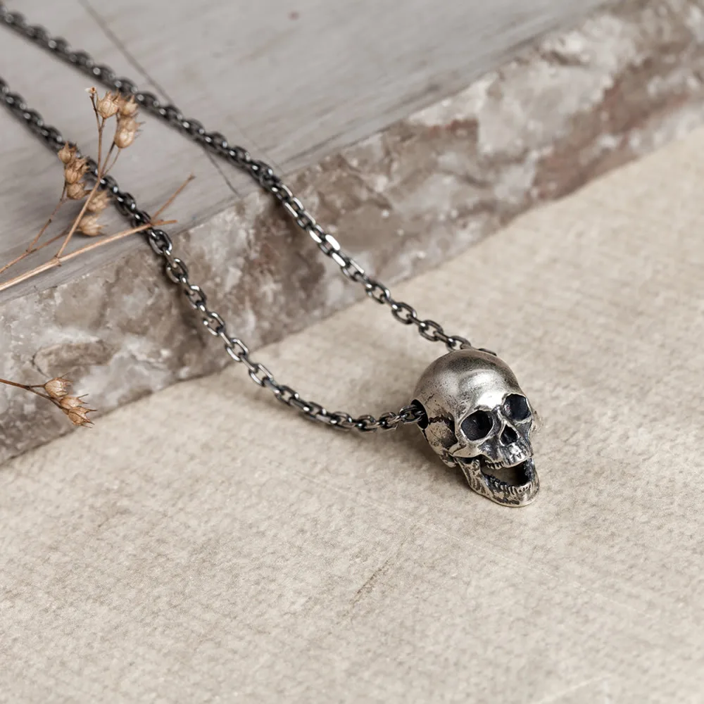 Silver Pendant Necklace 925 Sterling Silver Pendant Necklace Punk Jewelry Finding Accessories Fashion Necklace Pendants Jewelry