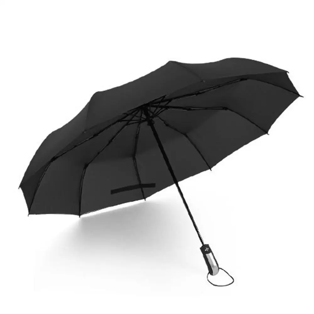 Full automatic Sun Rain Umbrella Triple Folding Umbrella 10 Rib