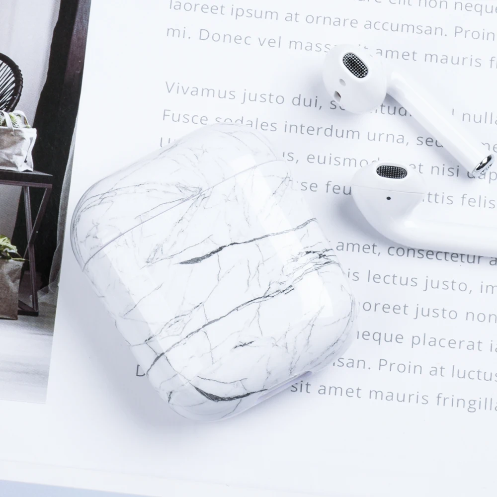 01 Case For Airpods Case Marble Pattern Cute Hard Cover For Airpod 2 1 Case Accessories Headphone Air Pods Cases Charging Box Coque - Цвет: 01