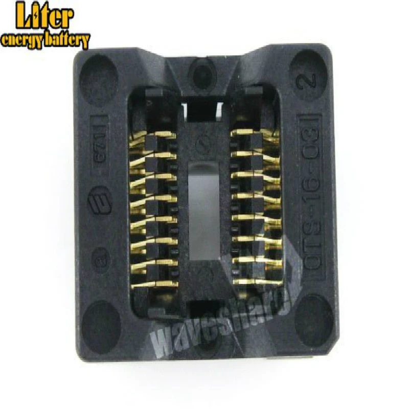 SOP8 SOP16 SO8 SO16 SOIC8 SOIC16 OTS-16-1.27-03 Enplas IC тестовый Адаптер для программиста с гнездом 1 27 мм