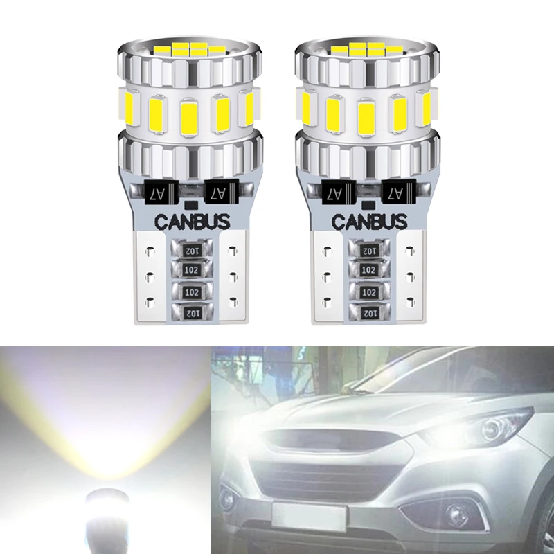 W5W T10 Светодиодная лампа Canbus парковочные Внутренние огни для Hyundai solaris accent i30 ix35 i20