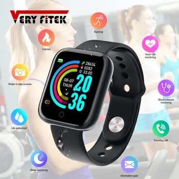 D20 Pro Smart Watch Y68 Bluetooth Fitness Tracker Sports Watch Heart Rate Monitor Blood Pressure Smart Bracelet for Android IOS 1