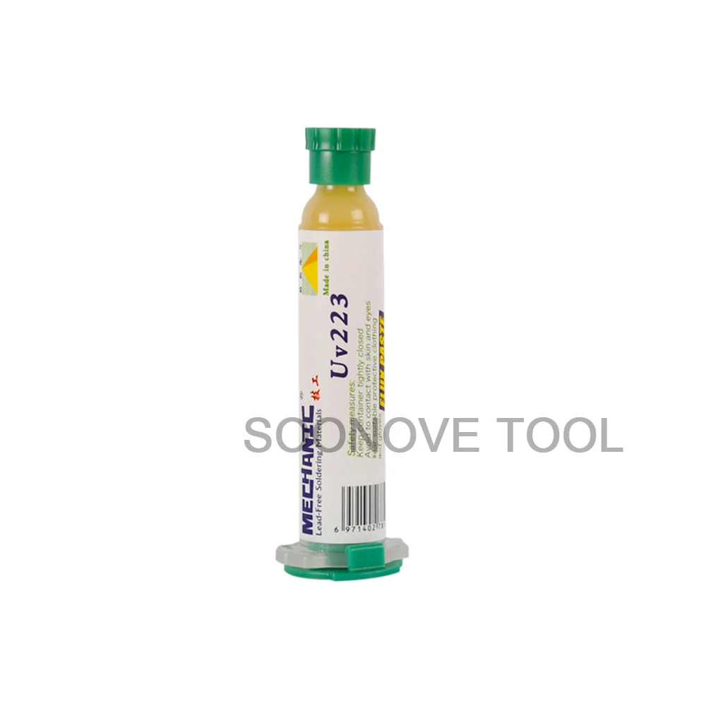 UV223 Механик 10CC UV559 UV223 Бессвинцовая паяльная паста без очистки сварочная пайка флюс ремонт масляного потока смазка для SMD BGA CSP Rework - Цвет: UV223