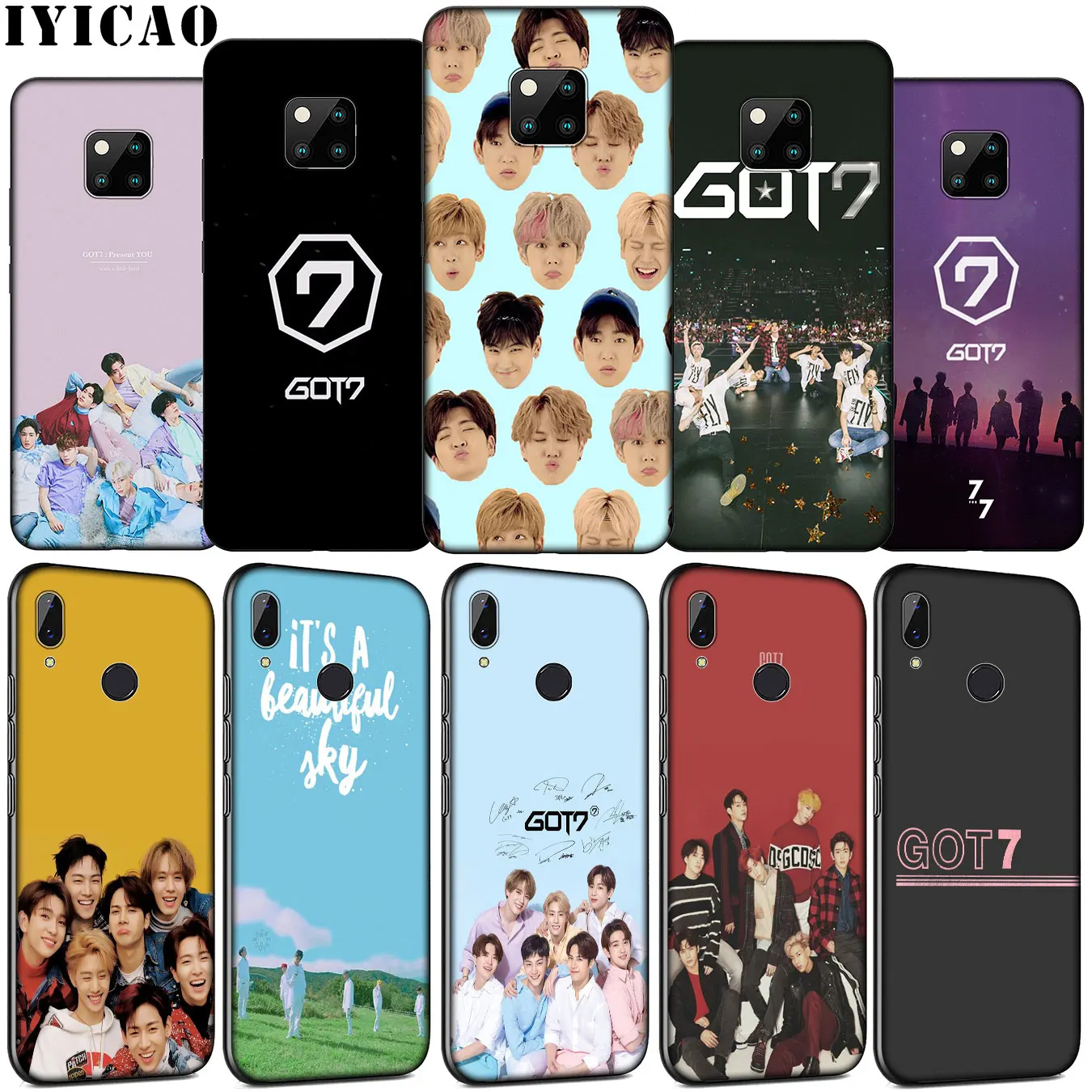 IYICAO Got7 K Pop Got 7 Мягкий силиконовый чехол для телефона Huawei Mate 30 20 10 Pro Nova 5i 4 3 3i 2i 2 Lite
