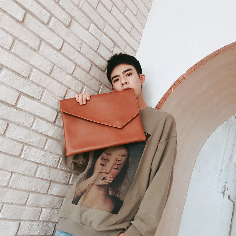 

Men's clutch bag Korean version of business casual fashion envelope file bag 2019 new JIULIN