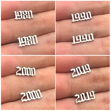 Sasusp Мода из нержавеющей стали год Серьги для женщин и мужчин 1980- формы универальные серьги-шпильки ювелирные изделия подарок