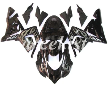 

4 Free Gifts New ABS Motorcycle Full Fairings Kit Fit For Kawasaki Ninja ZX-10R 2004 2005 04 05 10R bodywork set Black