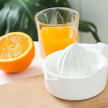 

Fruit Tool Home Hand Press With Container PP Lime Easy Clean Manual Juicer Kitchen Accessories Orange Lemon Squeezer Practical