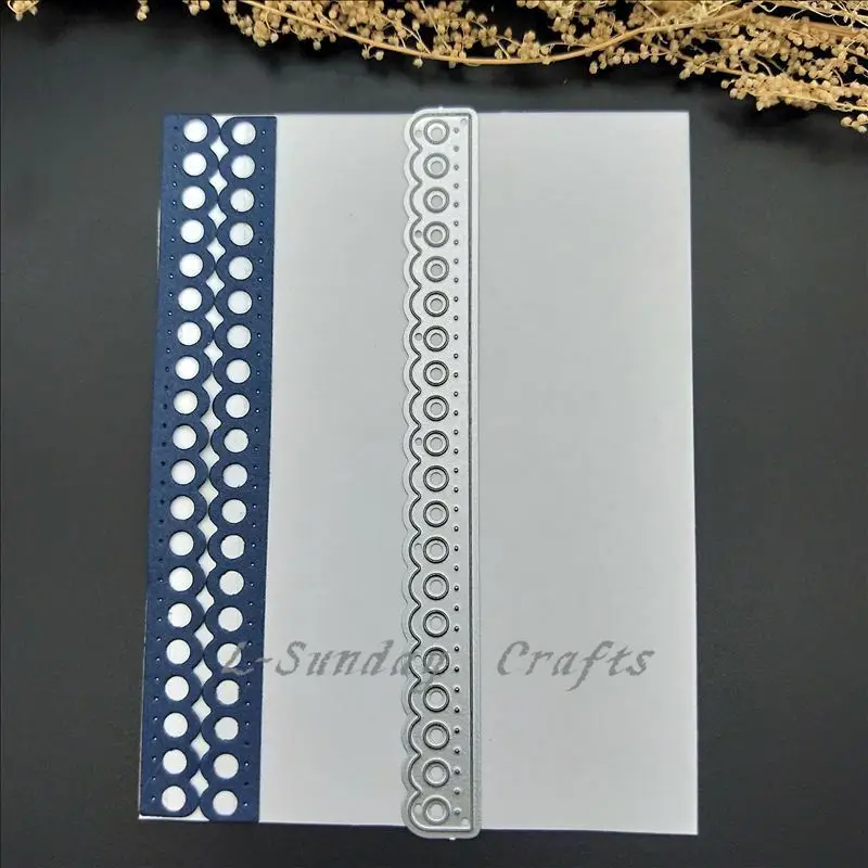 L-Sunday Crafts Die Cuts Greeting Card Lace Hollow Frame Metal Cutting Dies Scrapbooking Embossing Paper Crafts Making