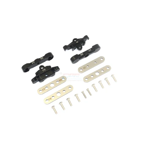 Алюминиевый передний+ задний нижний рычаг подвески Код для TRAXXAS 1/10 MAXX MONSTER TRUCK-89076-4 rc автомобиль часть 1:10 - Цвет: Черный