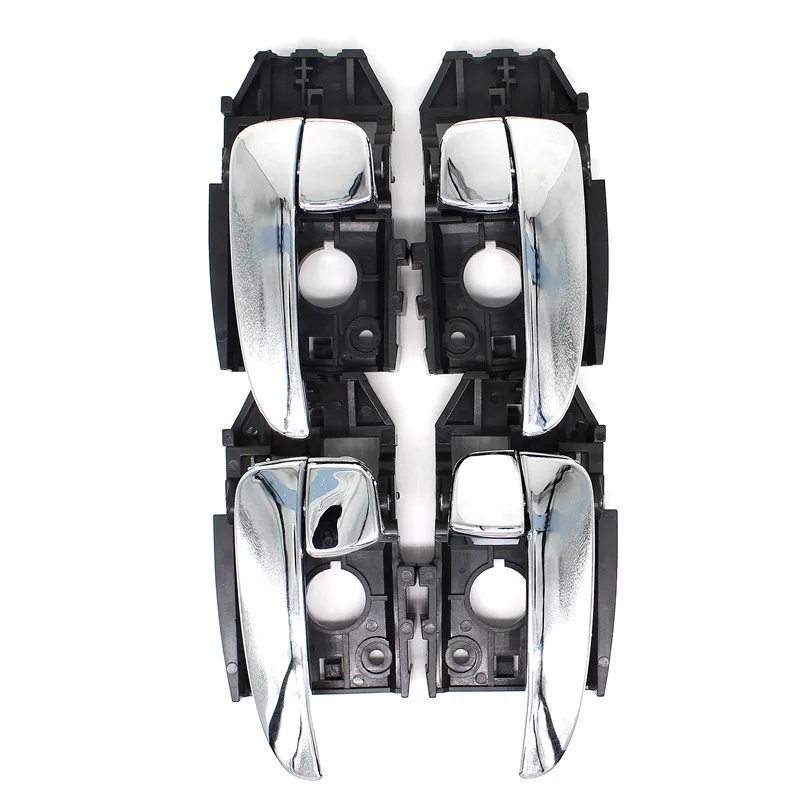 LARBLL 4PCS Front Rear Left Right Interior Inner Inside Plating Door Handle For Hyundai Elantra