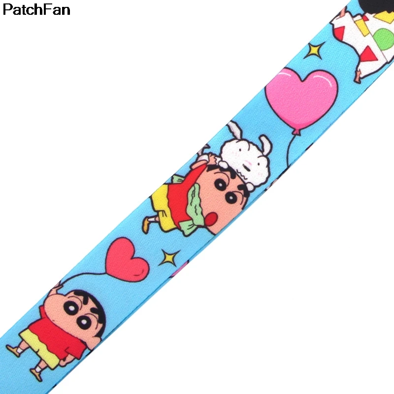 A2506 Patchfan Аниме Crayon Shin-chan тег ремень шеи ремешки для безопасности отрыва для мобильного телефона USB ID бейдж держатель ключа