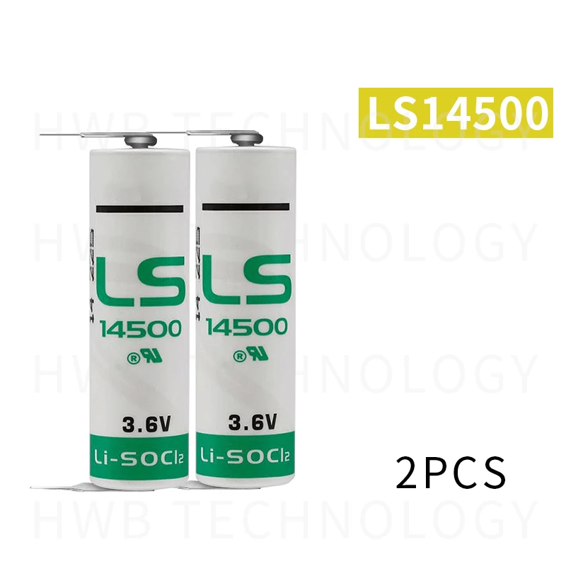 2 упаковки новые литиевые батареи для SAFT LS14500 AA ER14505M 3 6 В 2600 мАч с паяльными