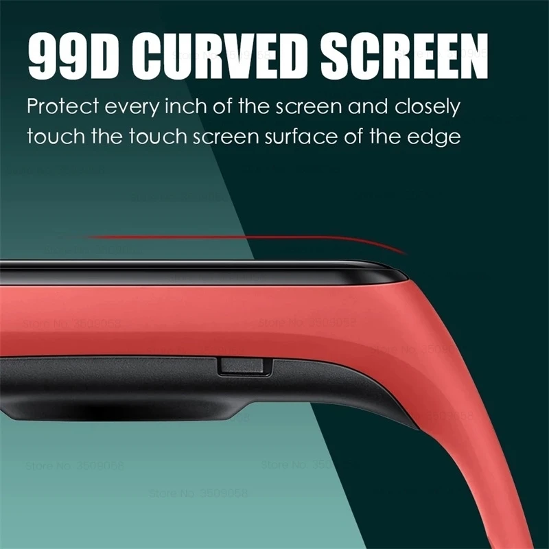 1-3PCS 9D Curved Soft Protective Glass for Samsung Galaxy Fit2 Fit 2 Full Screen Protector Film Cover Smartwristband Accessories