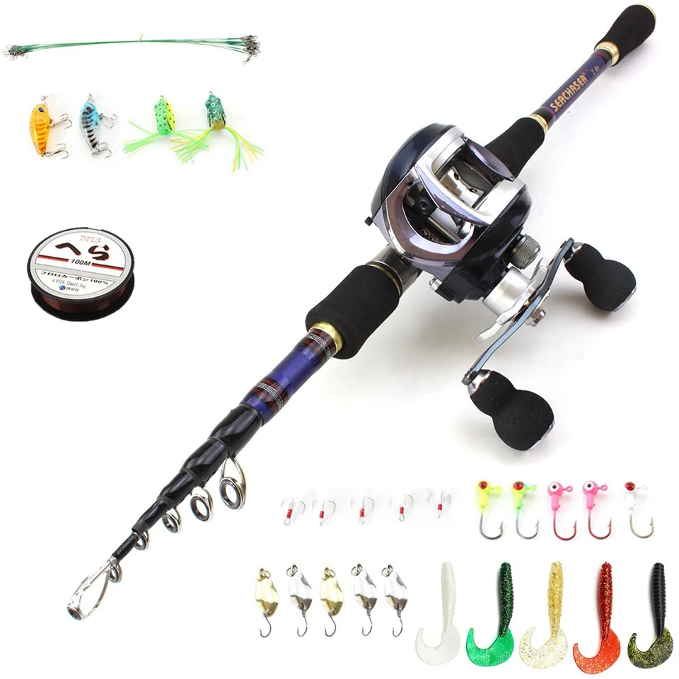 Haste de Fundição e Molduras Haste de Pesca Enfrentar o Pólo da Truta 2.7 de Fibra Carbono Conjunto Gancho Linha Iscas Pesca 1.8m 2.1 2.4 8 Cheap Varas de pescar