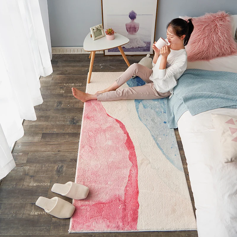 Коврики и ковры для дома гостиная Пушистый Ковер Спальня коврики для гостиной меховой ковер Рождественский коврик для гостиной